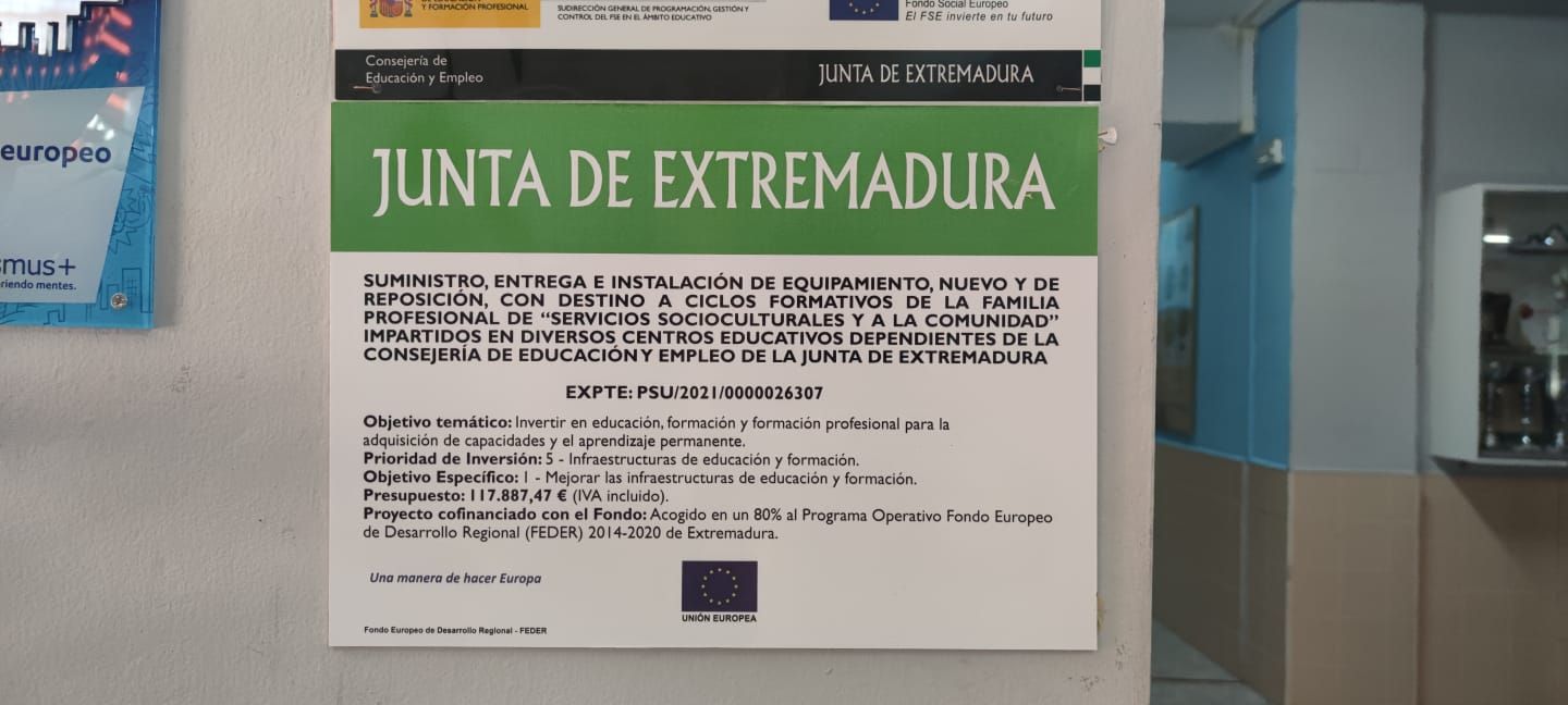 Cartel Fondos FEDER